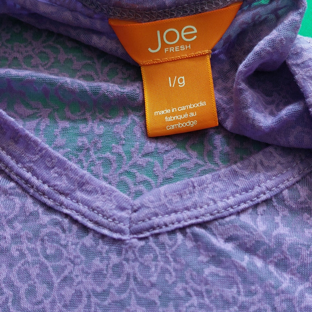 Joe Fresh Lavender V-Neck Tee